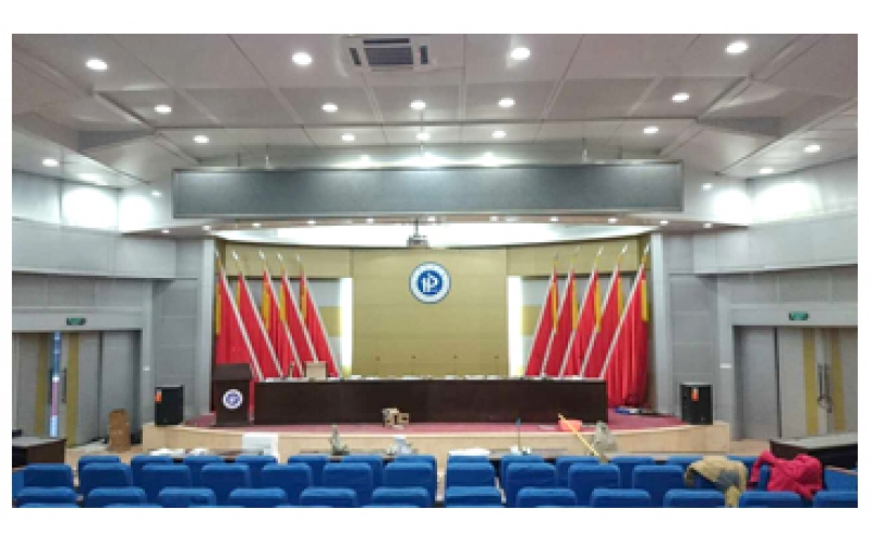 河南理工大學(xué)報(bào)告廳使用英國La Audio Diva8數(shù)字音頻